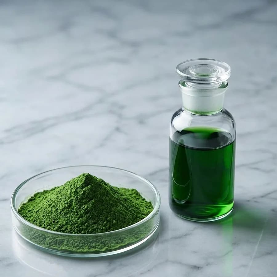 Cellulose free chlorophyll