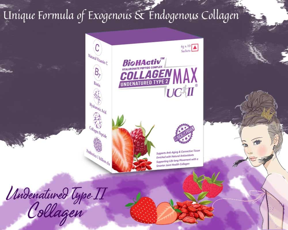 Collagen Max -Hyaluronate Peptide Complex Undenatured Type II
